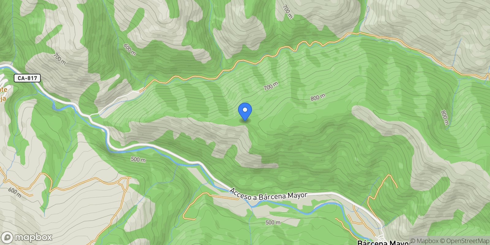 Map showing Cantabria, Los Tojos, Cantabria, Spain.