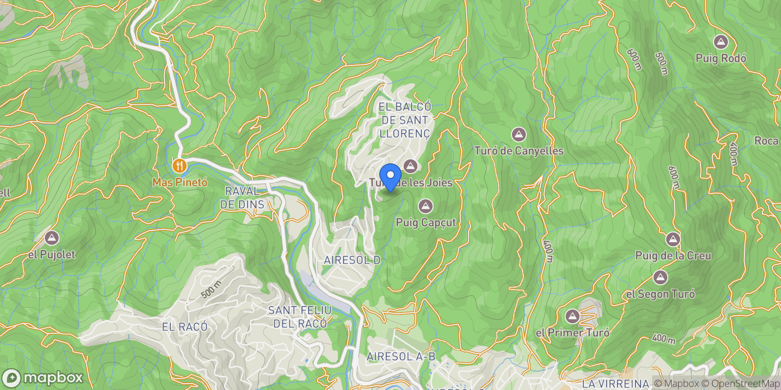 Map showing Catalonia, Castellar del Valles, Catalonia, Spain.
