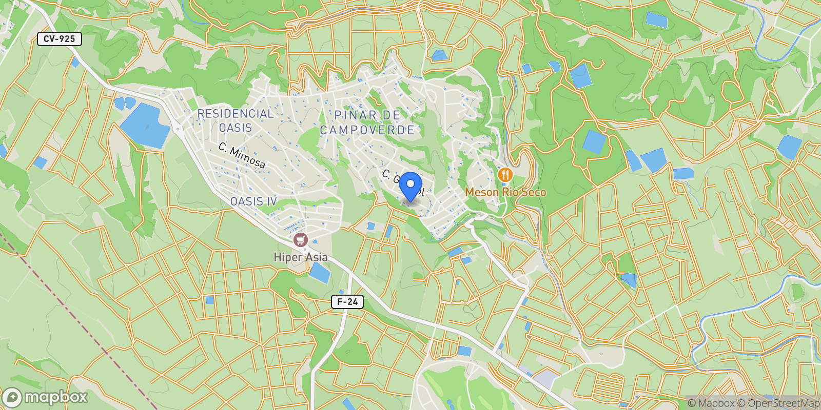 Map showing Pilar de la horadada, Communidad Valencia, Pilar de la Horadada, Valencian Community, Spain.