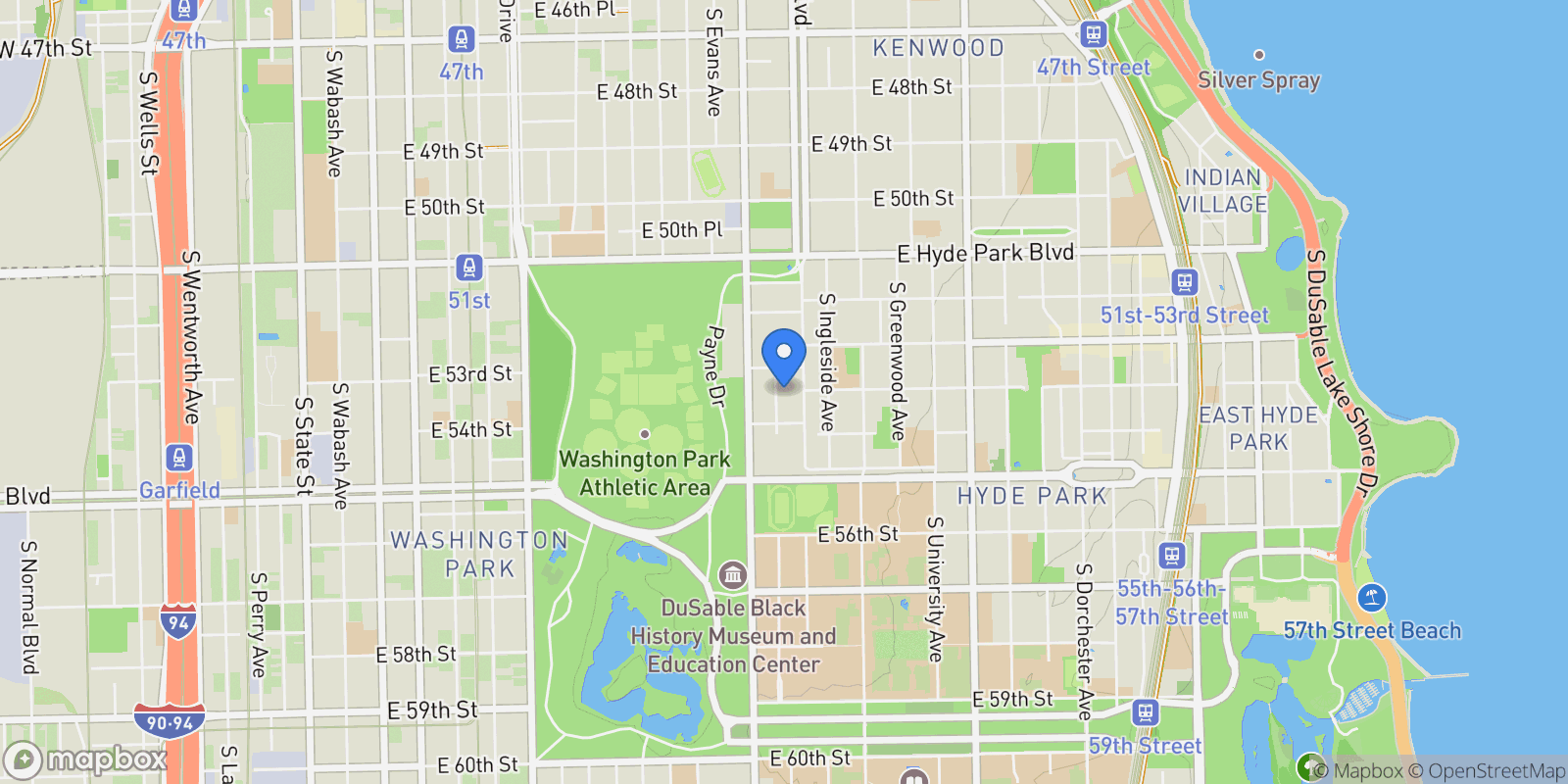 Map showing 5319 S Maryland Avenue, Chicago, IL 60615, Chicago, Illinois, United States.