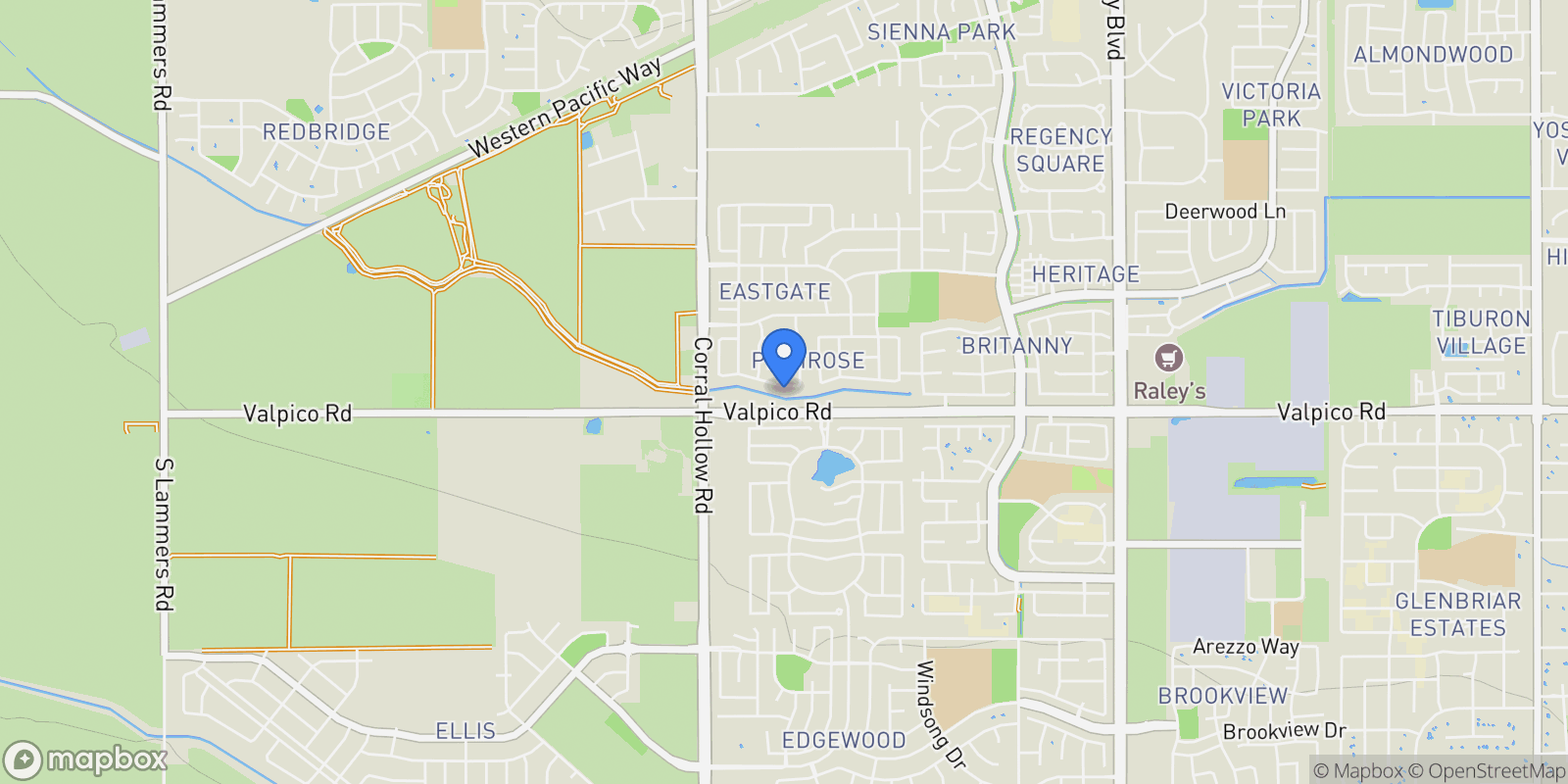 Map showing 1798 Ponderosa Drive, Tracy, CA 95376, Tracy, California, United States.