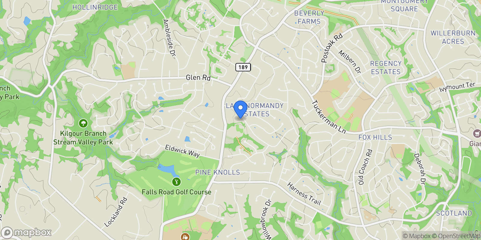Map showing 9210 Marseille Drive , Potomac, MD 20854, Rockville, Maryland, United States.