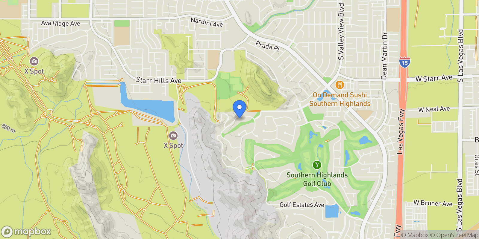 Map showing 20 Olympia Canyon Way, Las Vegas, Nevada, United States.