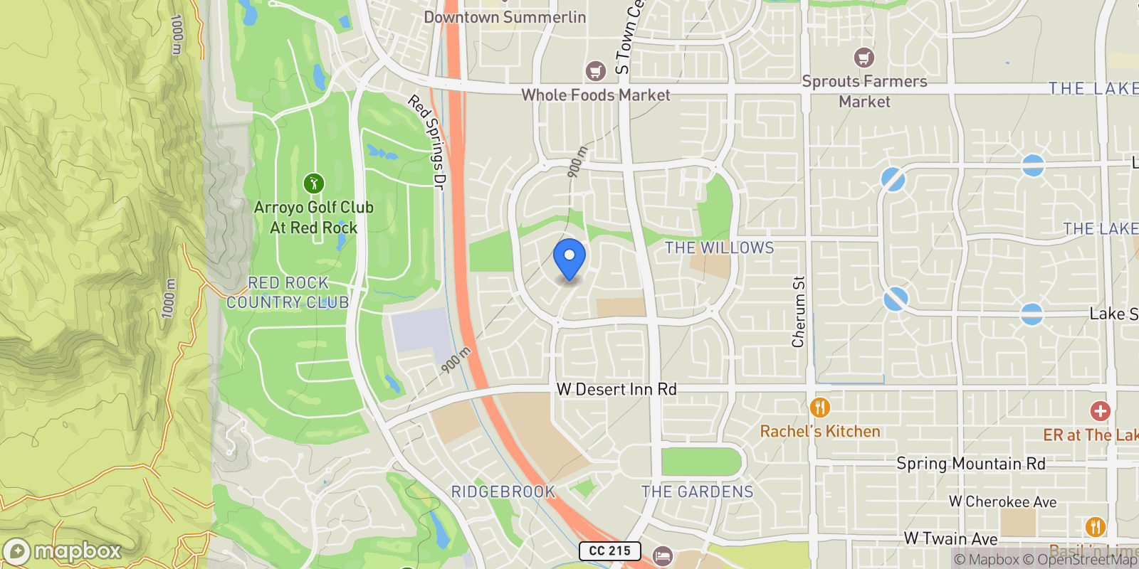 Map showing 3040 American River Lane, Las Vegas, Nevada, United States.