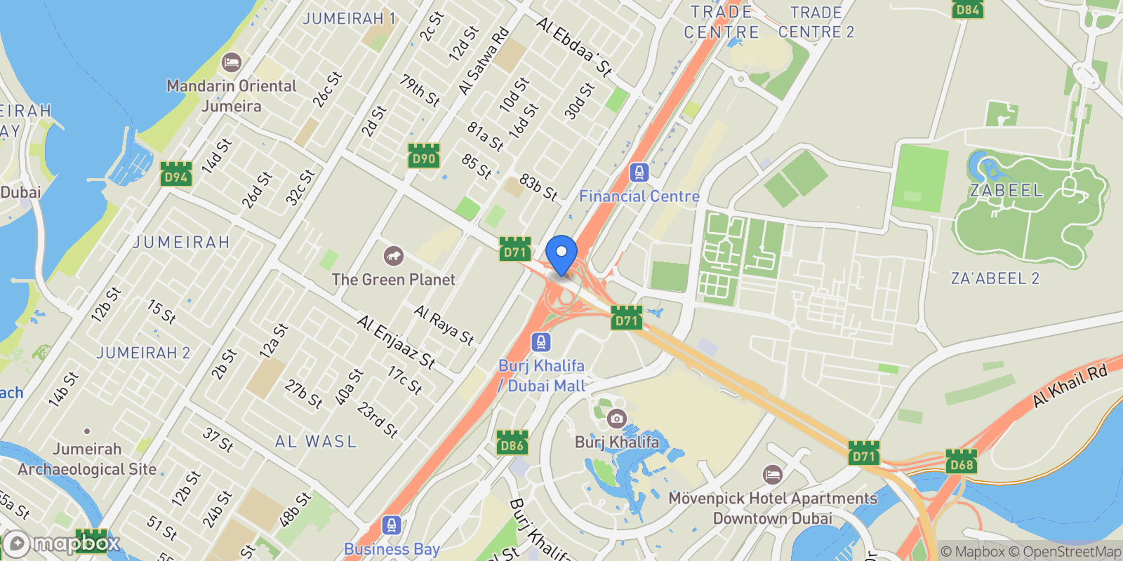 Map showing Dubai, UNITED ARAB EMIRATES, Dubai, Dubai, United Arab Emirates.
