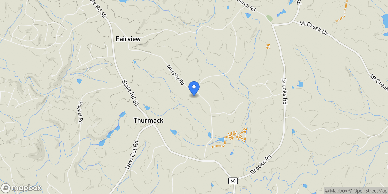 Map showing 749 Hubert Pittman Road, Pendergrass, Georgia, United States.