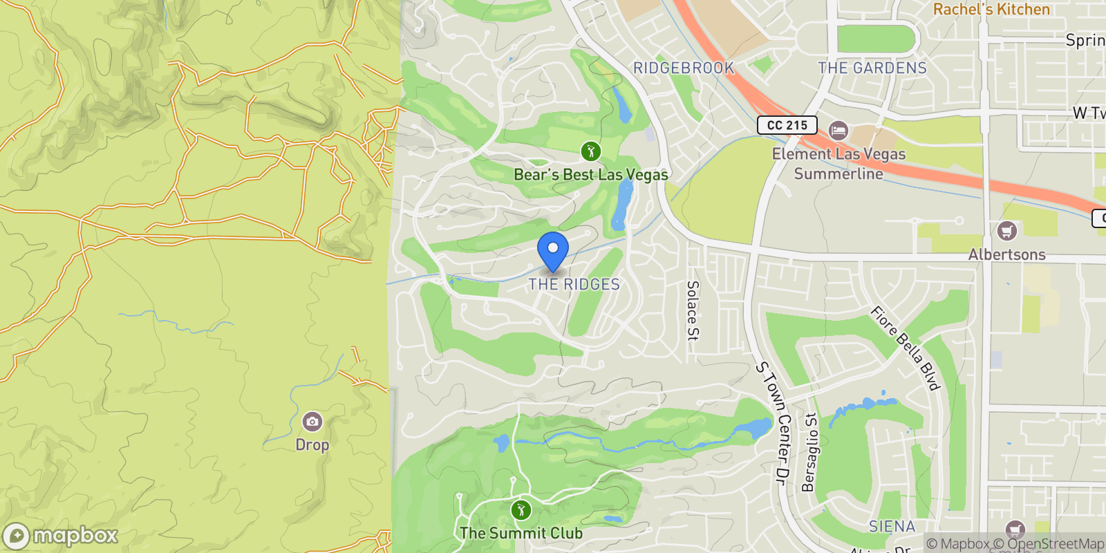 Map showing 11455 Opal Springs Way, Las Vegas, Nevada, United States.