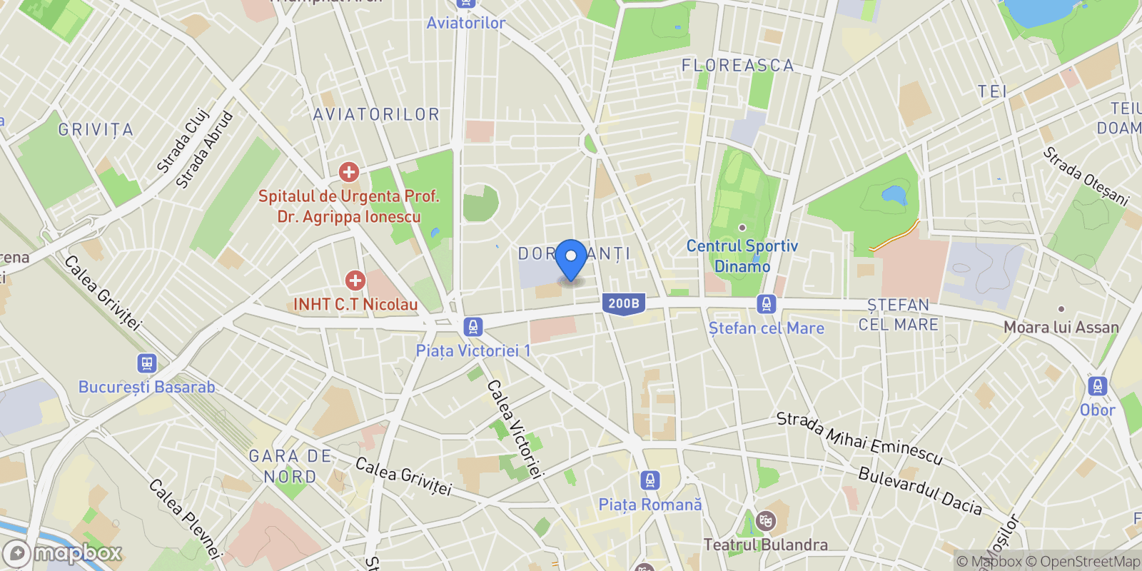 Map showing Strada Londra 11, București, Romania, Bucharest, Municipiul București, Romania.
