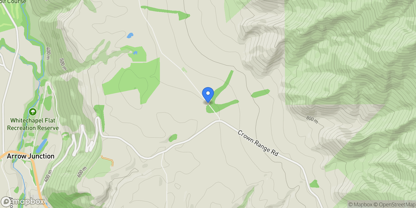Map showing 36 Glencoe Road Crown Terrace, Queenstown, OTA, Queenstown, Otago, New Zealand.