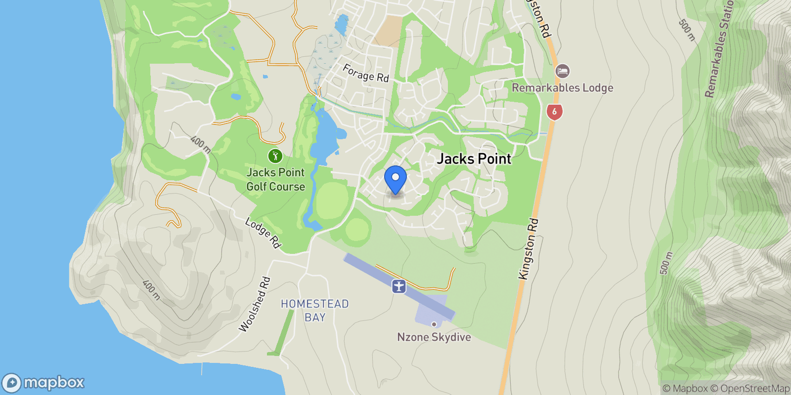 Map showing 37 McAdam Drive, Queenstown, OTA, Queenstown, Otago, New Zealand.