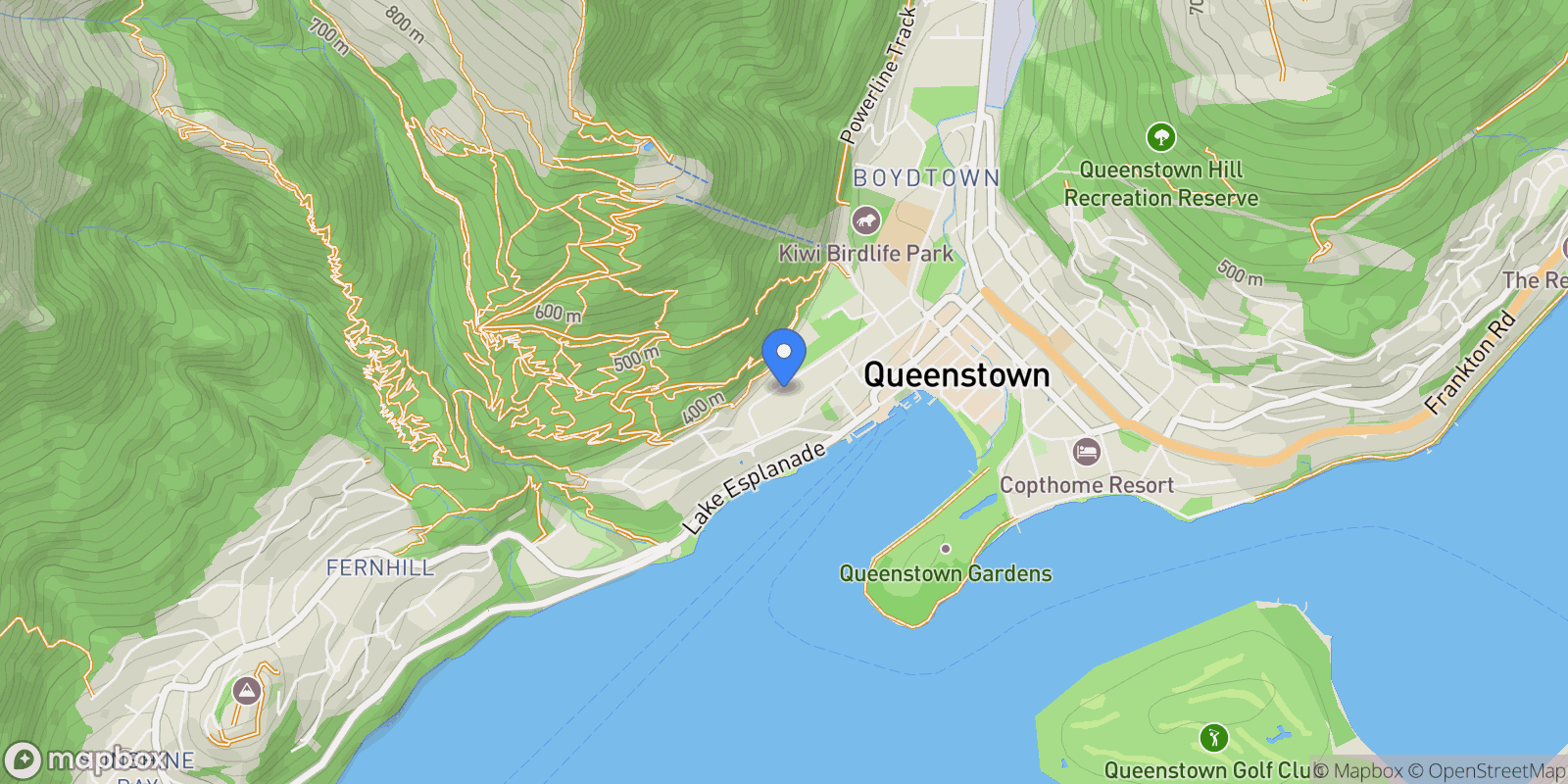 Map showing Te Taumata | Lakeview, Queenstown, OTA 9300, Queenstown, Otago, New Zealand.