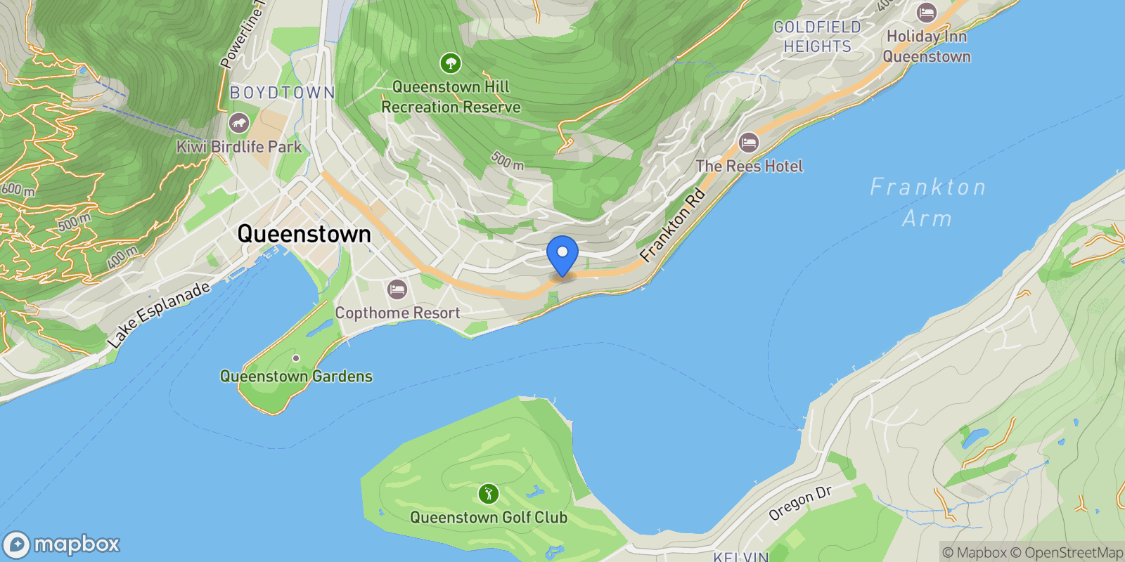 Map showing 161B Frankton Road, Queenstown, OTA 9300, Queenstown, Otago, New Zealand.