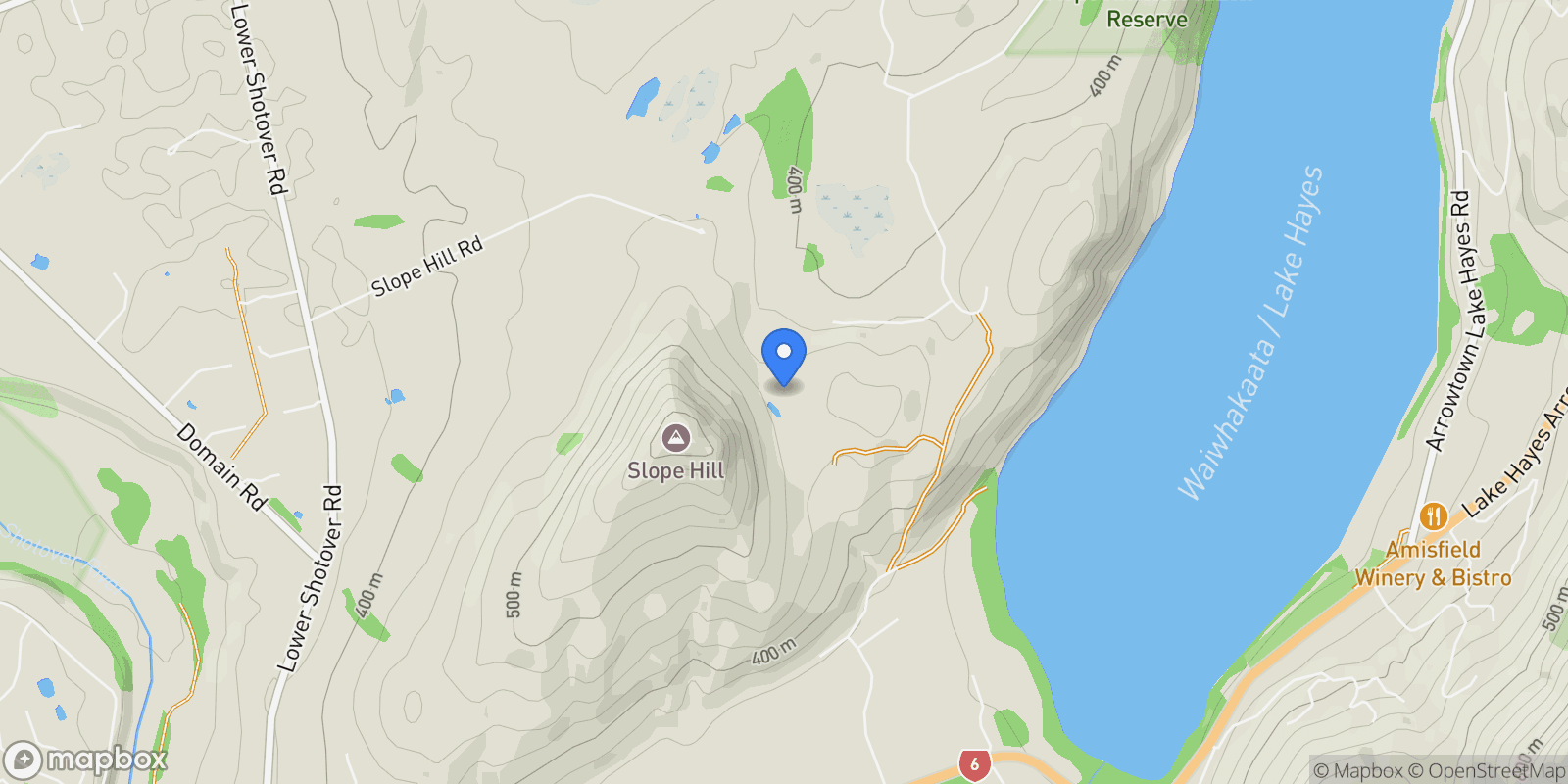 Map showing 144 Slopehill Road, Queenstown, OTA, Queenstown, Otago, New Zealand.