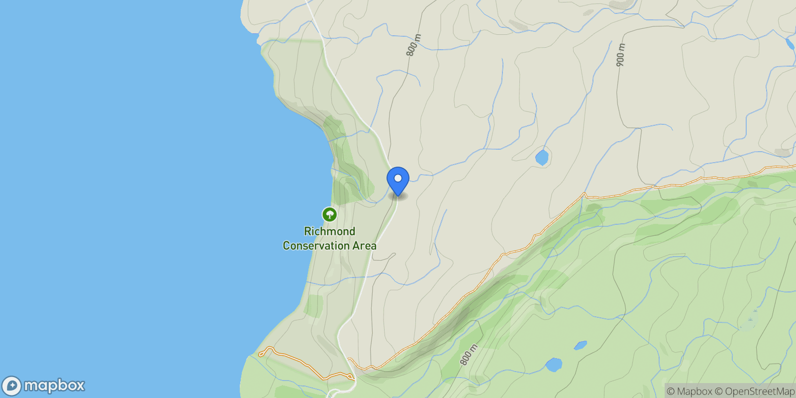 Map showing 1640 Lilybank Road, Lake Tekapo, CAN 7999, Tekapo, Canterbury, New Zealand.