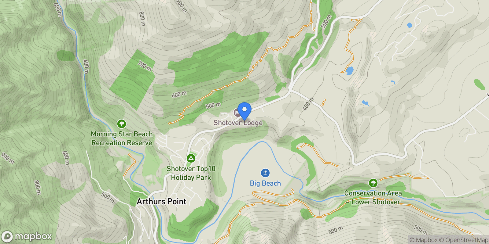 Map showing 6 Powder Terrace, Queenstown, OTA, Queenstown, Otago, New Zealand.