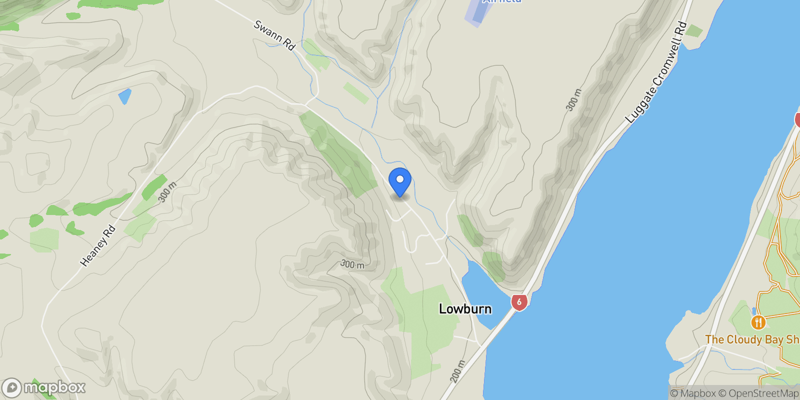 Map showing 115 Lowburn Valley Road  , Cromwell, OTA, Cromwell, Otago, New Zealand.