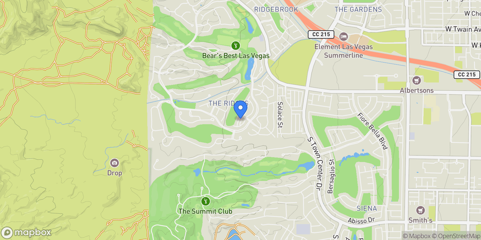 Map showing 11280 Granite Ridge Drive 1012, Las Vegas, Nevada, United States.