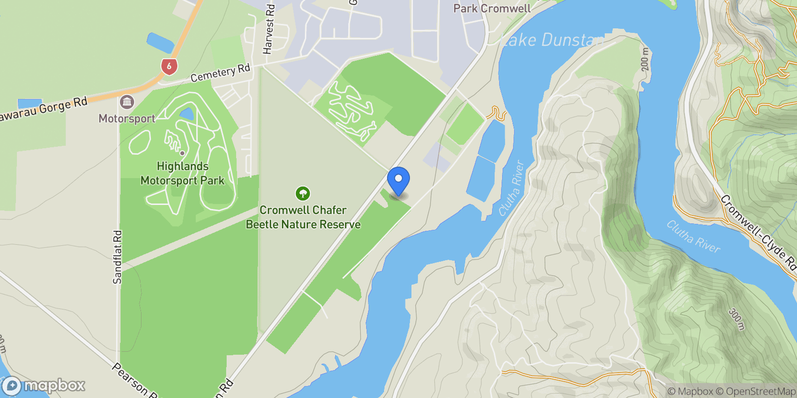 Map showing 81 Bannockburn Road, Cromwell, OTA, Cromwell, Otago, New Zealand.