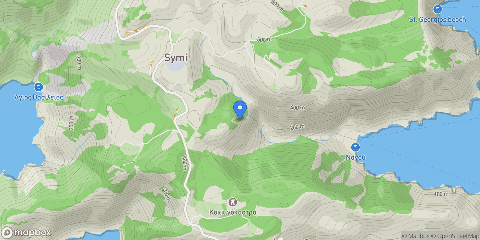 Map showing Symi, Simi 856 00, Greece, Symi, Aegean, Greece.