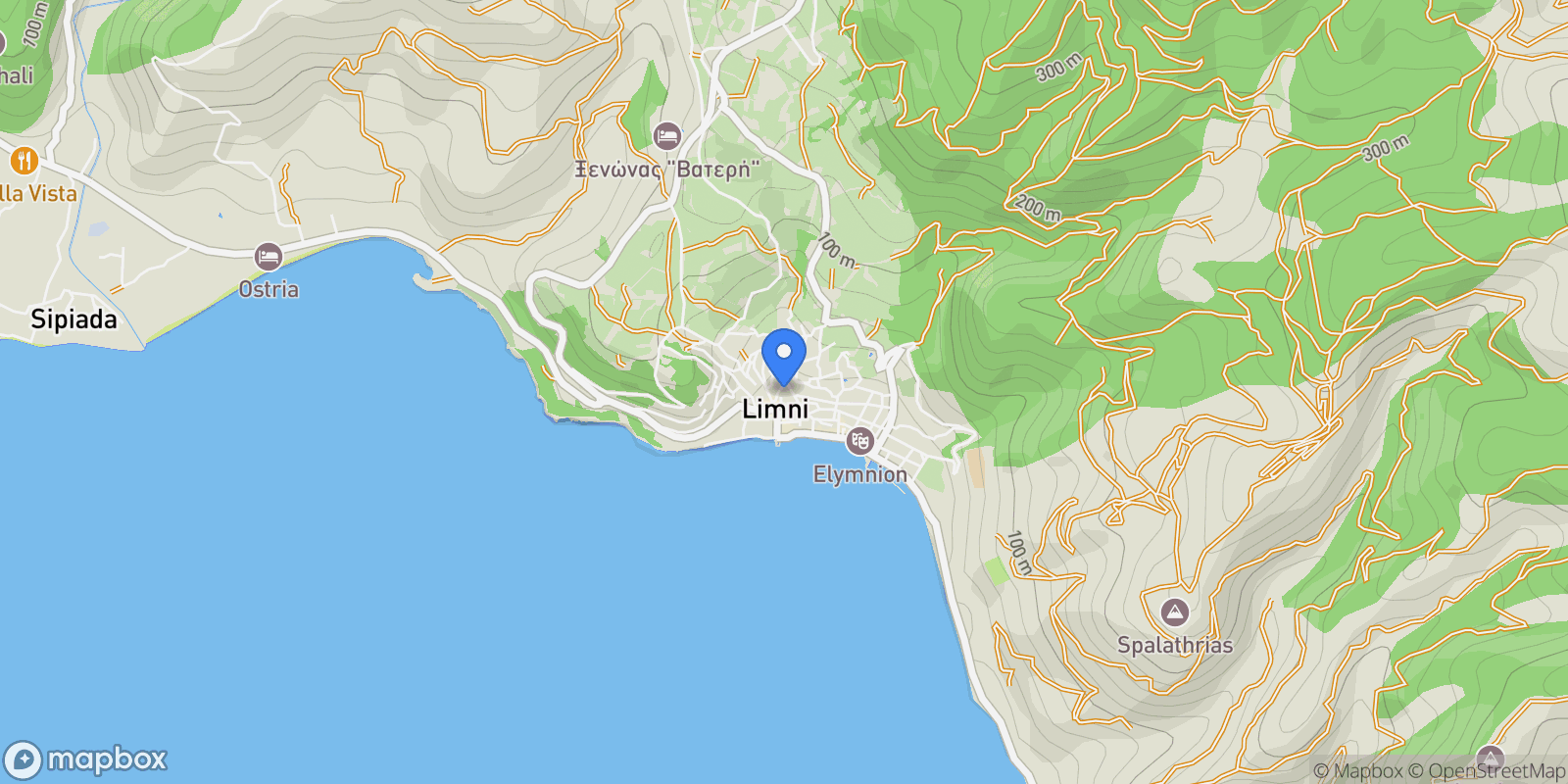 Map showing Limni 340 05, Greece, Mantoudi - Limni - Aghia Anna, Thessaly and Central Greece, Greece.