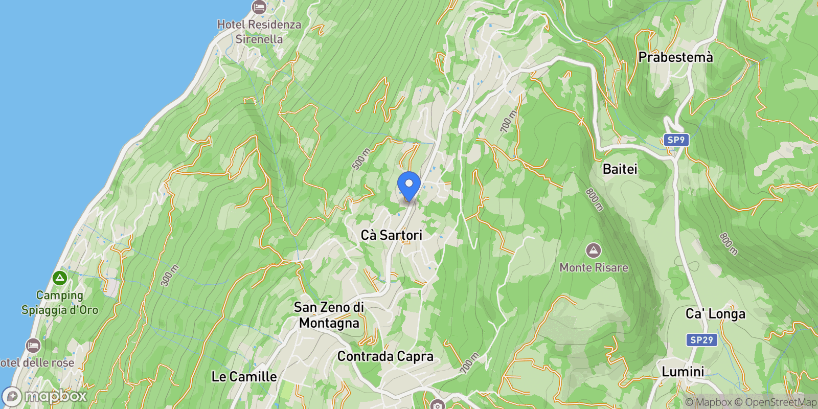 Map showing Malga Ortigara, San Zeno di Montagna, VR, Italia, San Zeno di Montagna, Veneto, Italy.