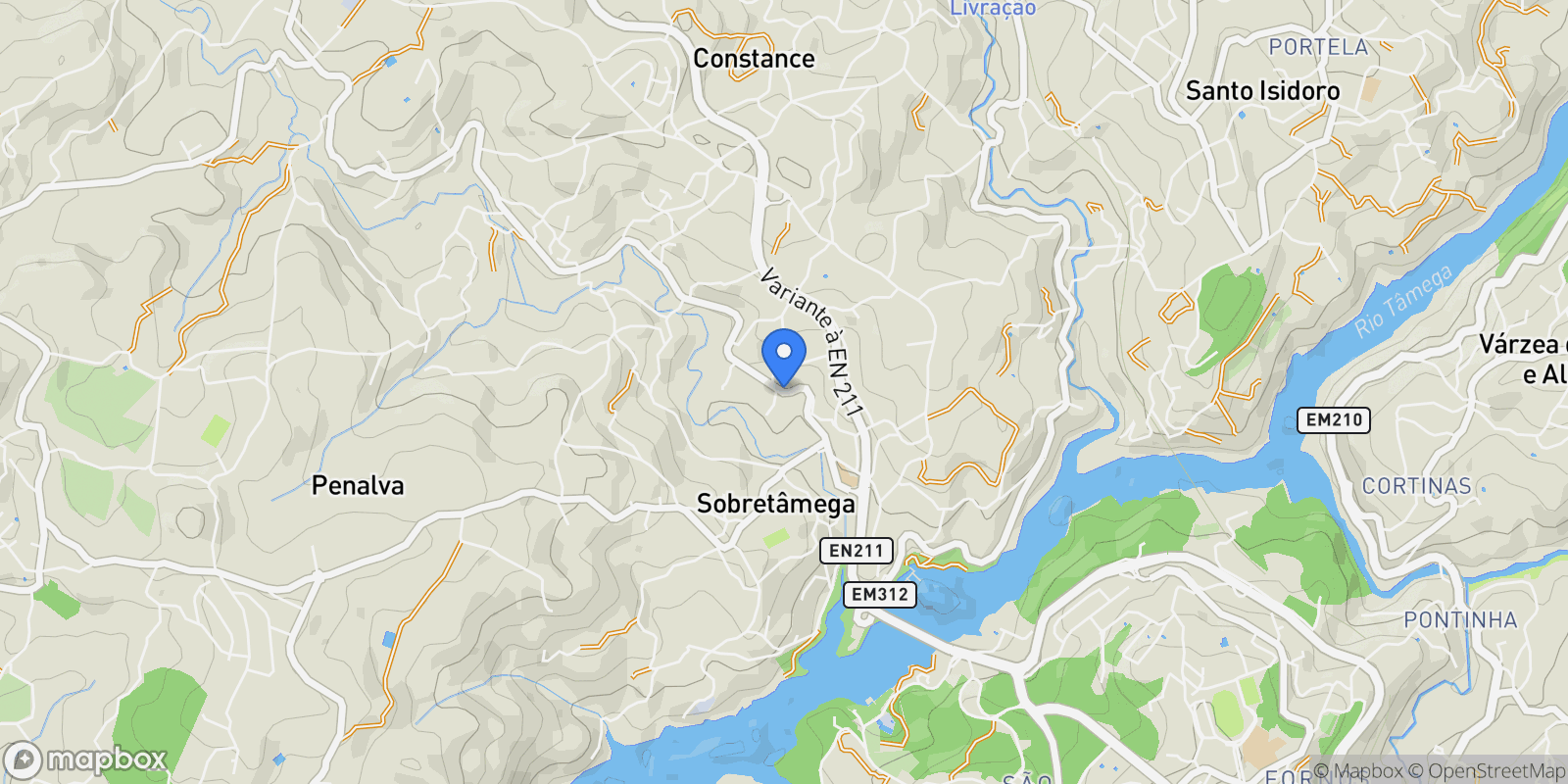 Map showing R. de Sobretâmega, 4635, Portugal, Sobretamega, Porto District, Portugal.