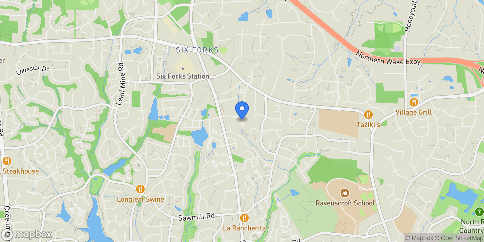 Map showing 8305 Society Place, Raleigh, NC 27615, Raleigh, North Carolina, United States.