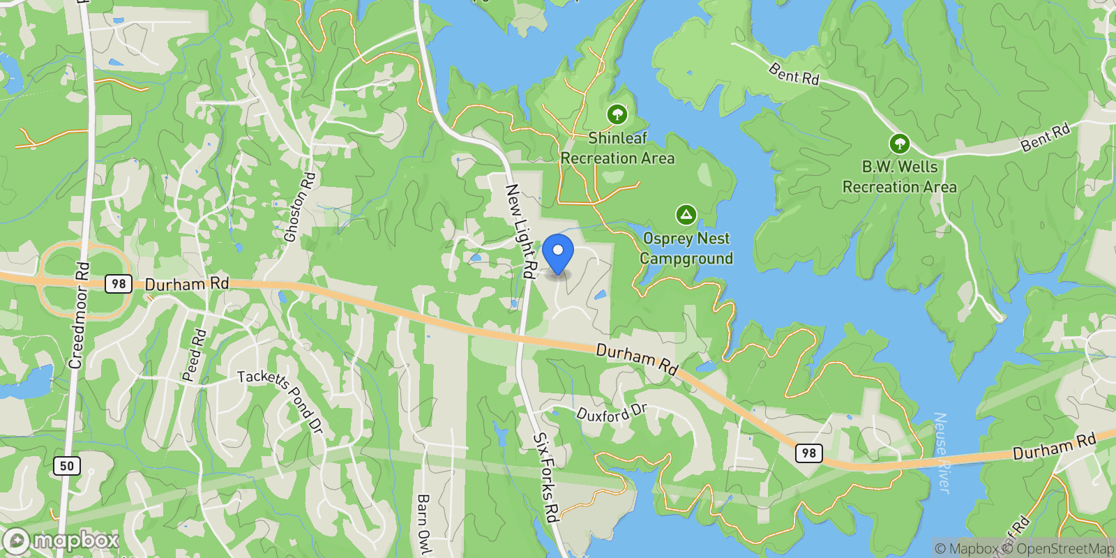 Map showing 7608 Falls Creek Lane, Raleigh, NC 27614, Raleigh, North Carolina, United States.