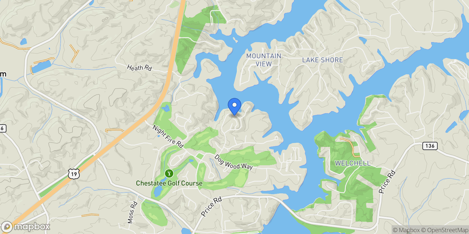 Map showing 116 River Sound Alley, Cumming, Georgia, United States.