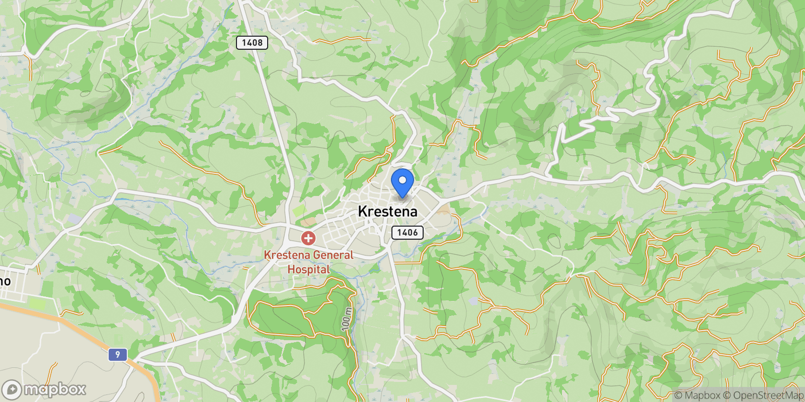 Map showing Skillountia, Peloponnese, Western Greece and the Ionian, Greece.