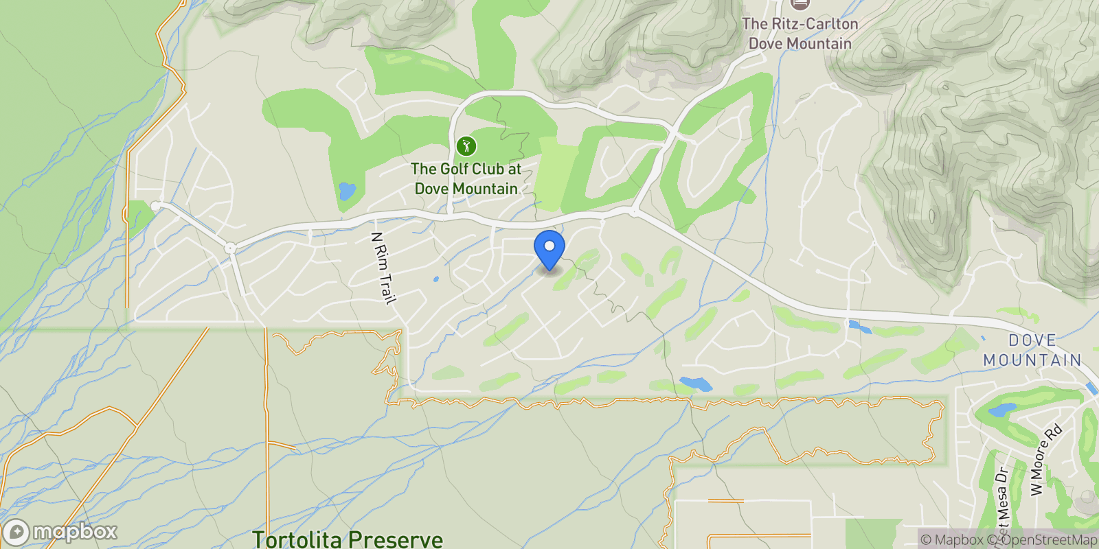 Map showing 6573 W Whispering Windmill Lane, Marana, Arizona, United States.