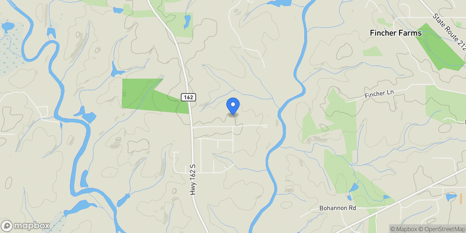 Map showing 5467 Highway 162 S, Covington, Georgia, United States.