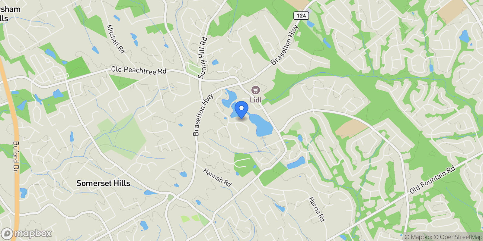 Map showing 1846 Dorminey Court, Lawrenceville, Georgia, United States.