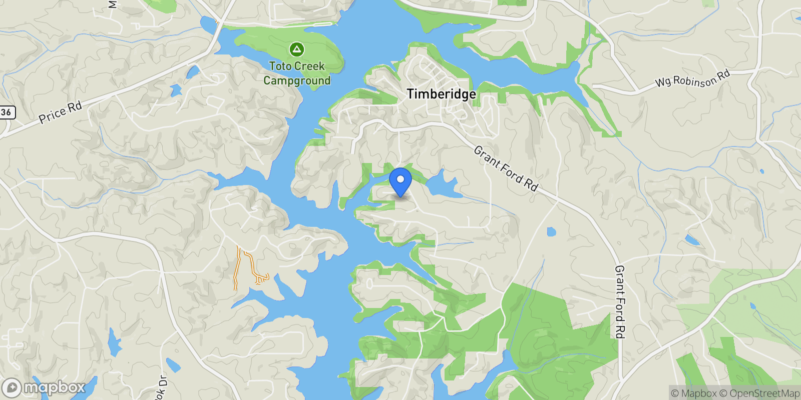 Map showing 6113 Deepwater Cove, Gainesville, Georgia, United States.