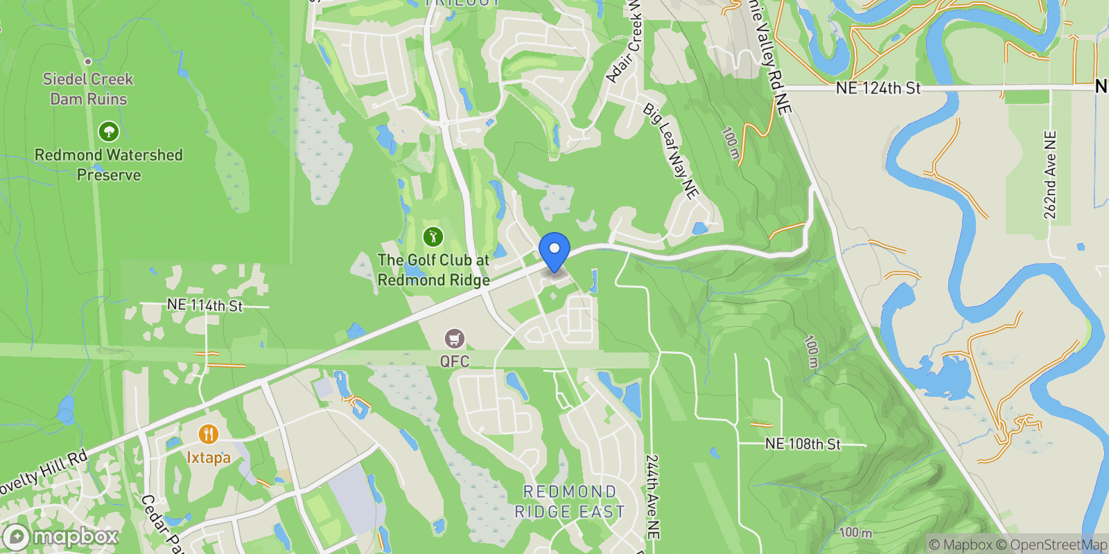 Map showing 23916 NE 115th Lane Unit #204, Redmond, WA 98053, Carnation, Washington, United States.