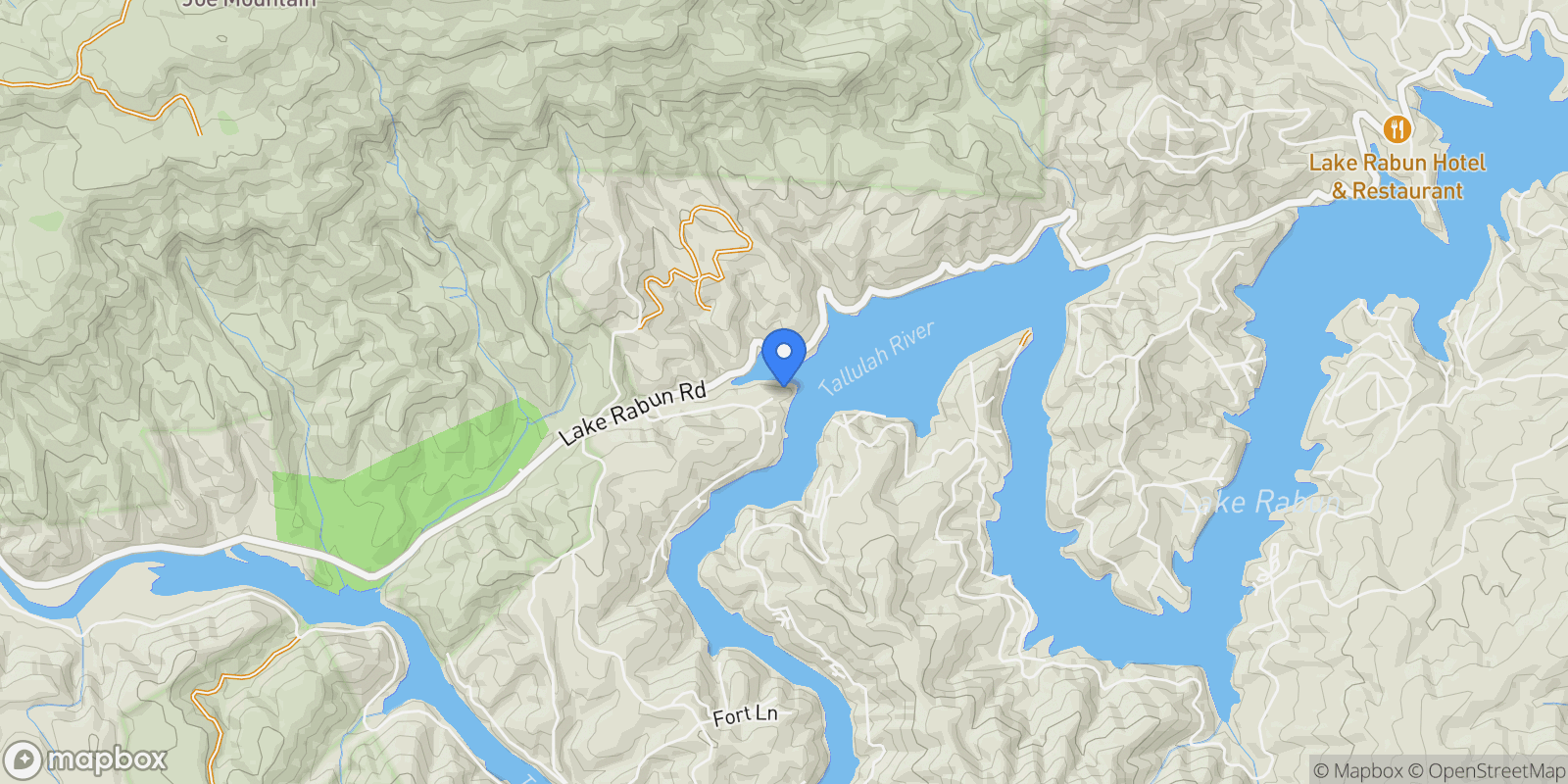 Map showing 120 Pinto Lane, Lakemont, Georgia, United States.