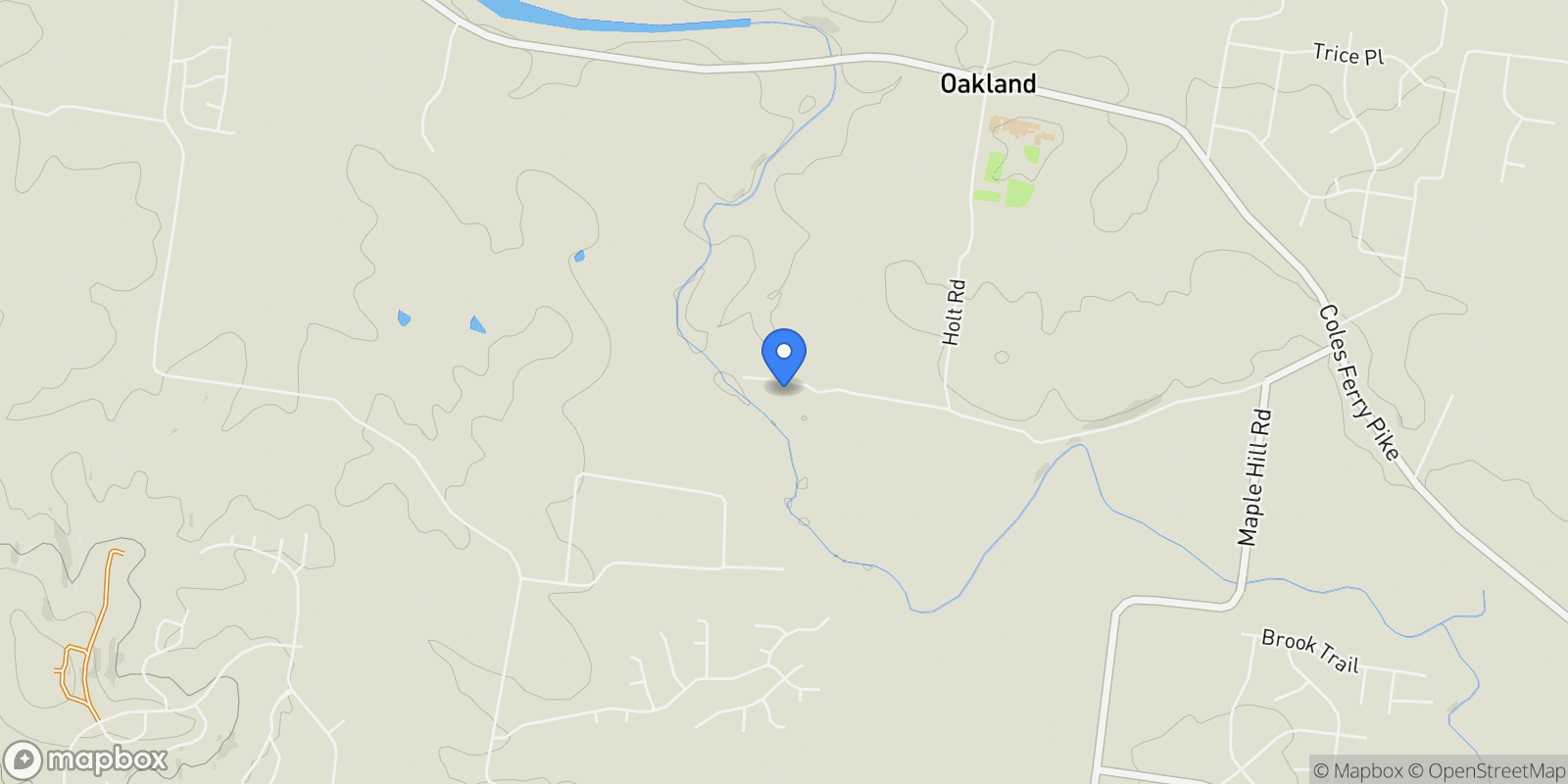 Map showing 1276 Trice Rd, Lebanon, Tennessee, United States.