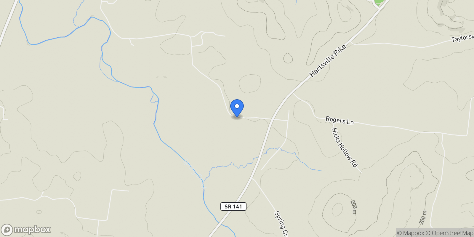 Map showing 2070 Hamilton Chambers Rd, Lebanon, Tennessee, United States.
