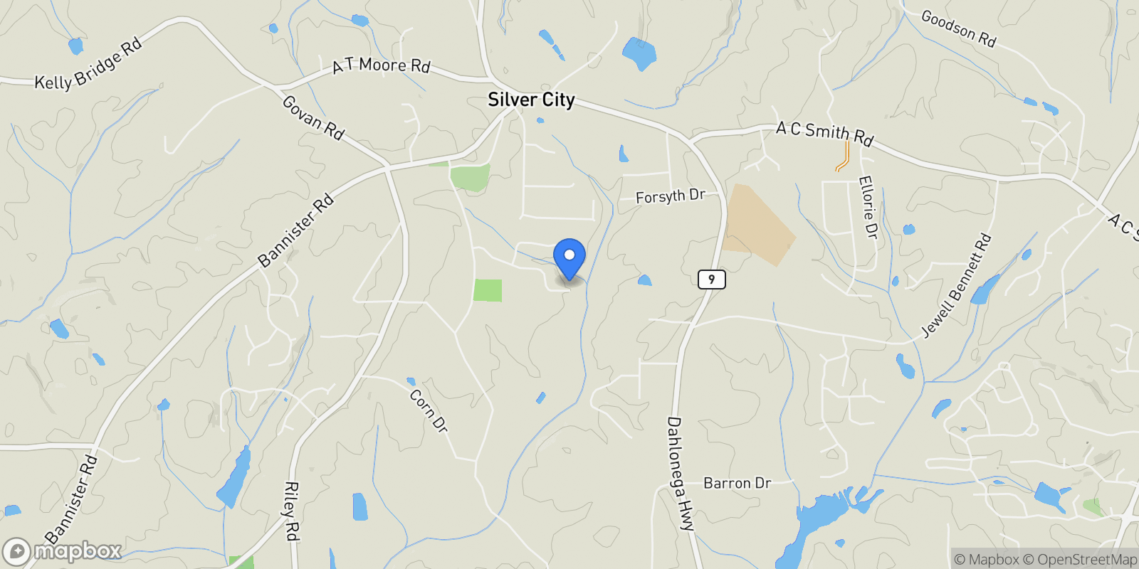 Map showing 7055 CONCORD BROOK Lane, Cumming, Georgia, United States.