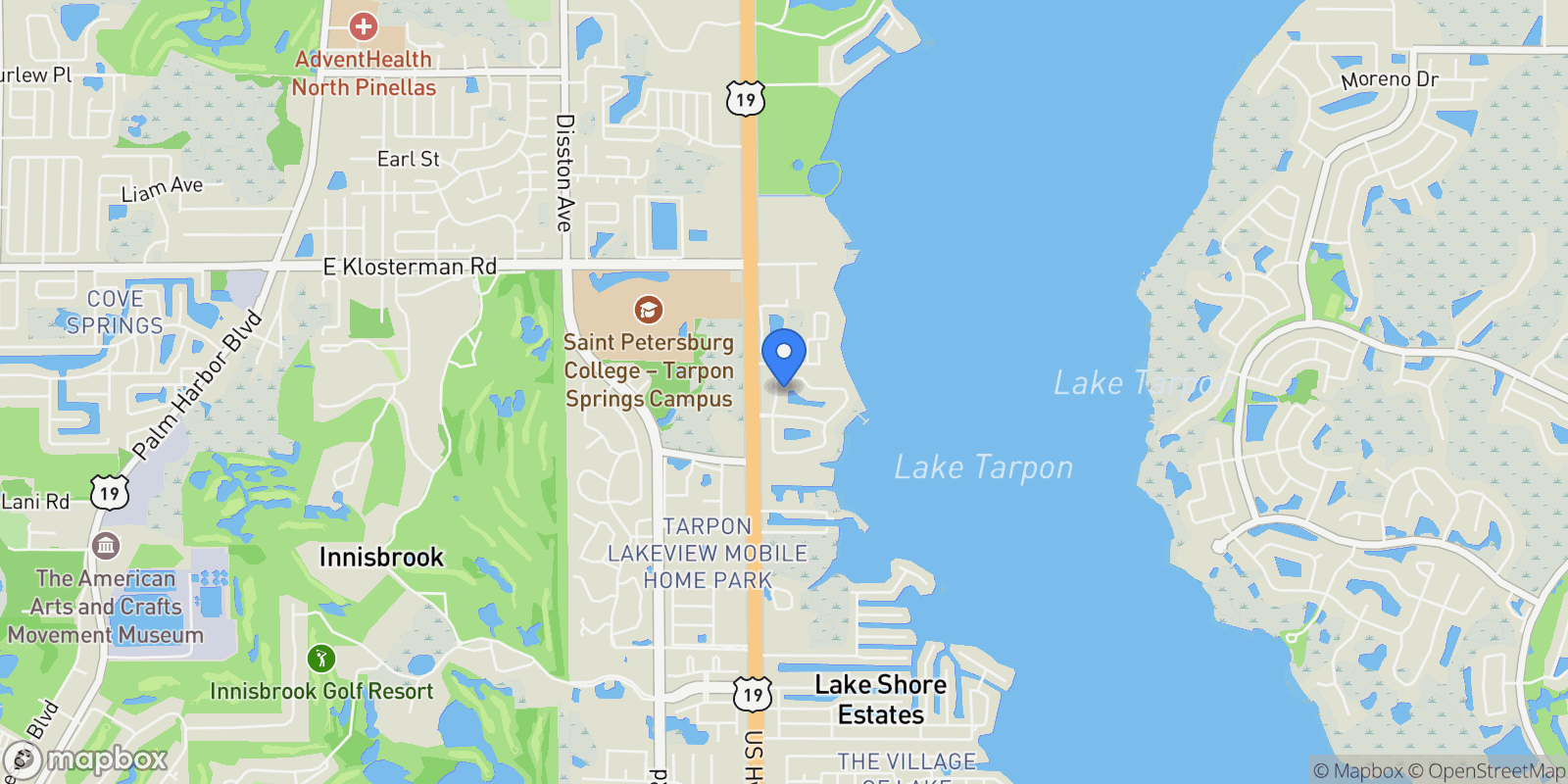 Map showing 4611 GRAND PRESERVE PLACE, PALM HARBOR, FL 34684, Palm Harbor, Florida, United States.