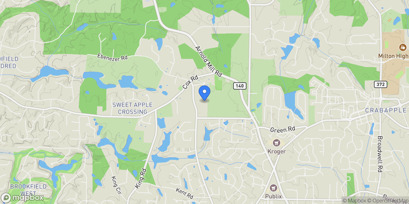 Map showing 12867 Etris Walk, Roswell, Georgia, United States.