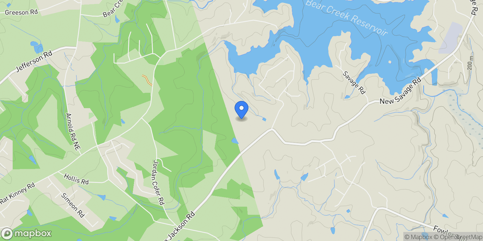 Map showing 267 Bear Creek Meadows Drive, Bogart, Georgia, United States.