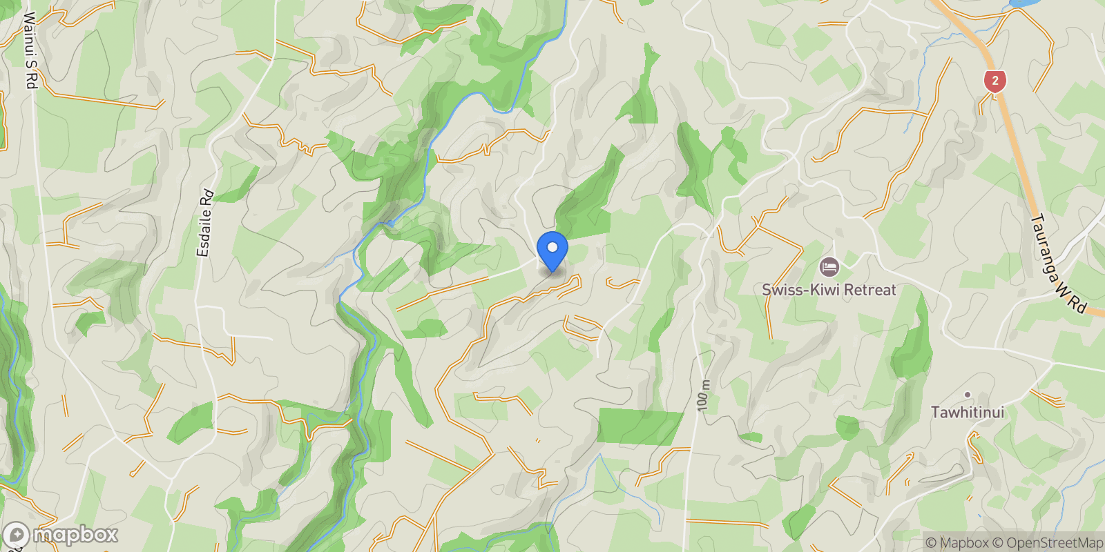 Map showing 233 Waipapa Block Road, Whakamārama 3180, New Zealand, Whakamarama, Bay of Plenty, New Zealand.