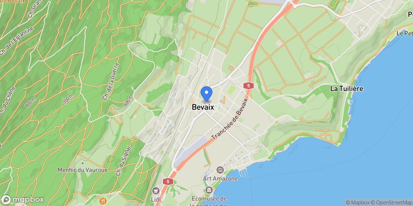 Map showing Bevaix, NE 2022, Bevaix, Neuchâtel, Switzerland.