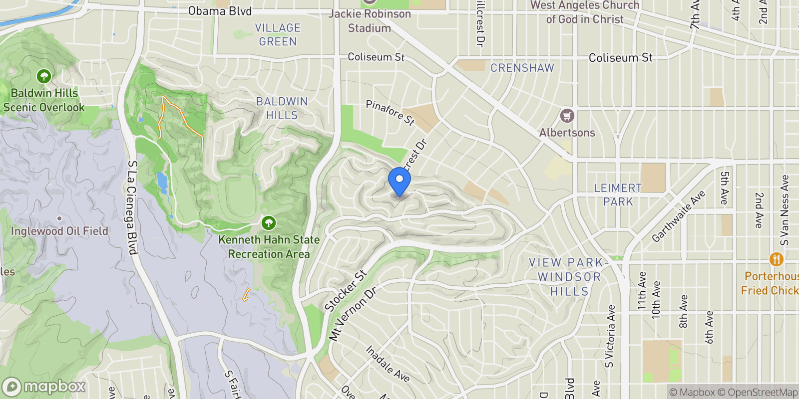 Map showing 4406 Don Diablo Drive, Los Angeles, California, United States.
