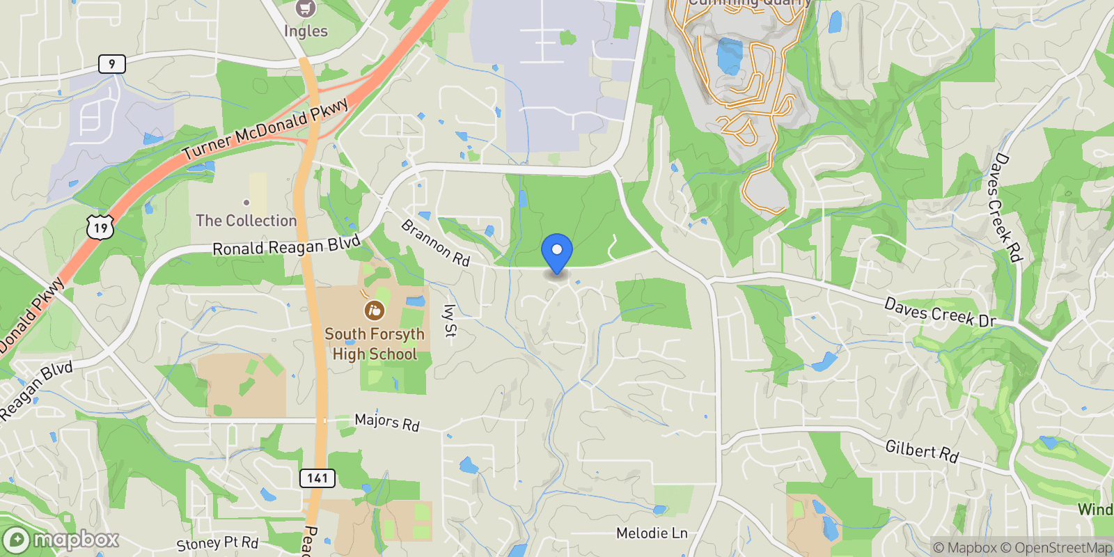 Map showing 1120 Beech Courts, Cumming, Georgia, United States.