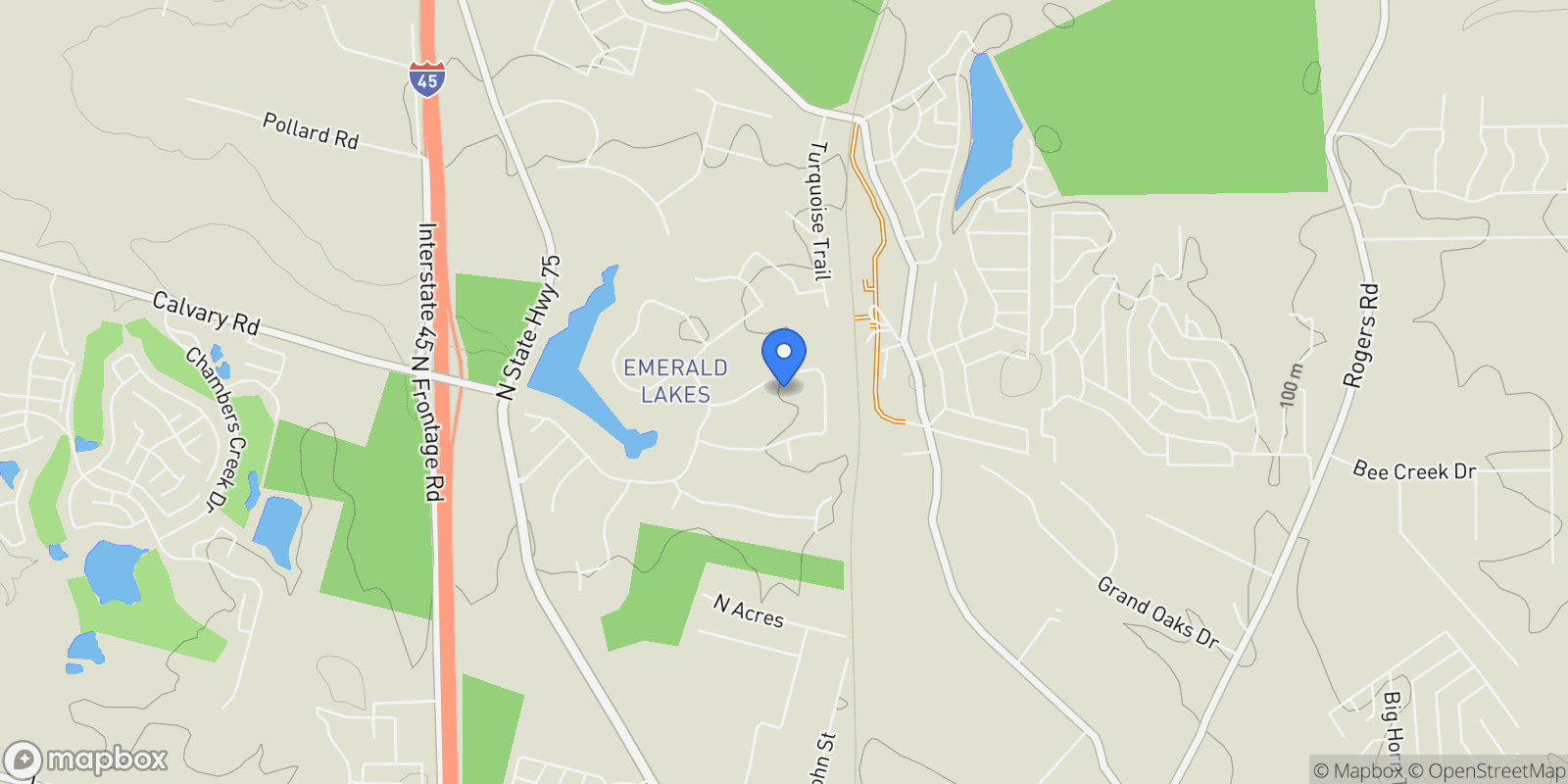 Map showing 1723 Opal Trail, Willis, Texas, United States.