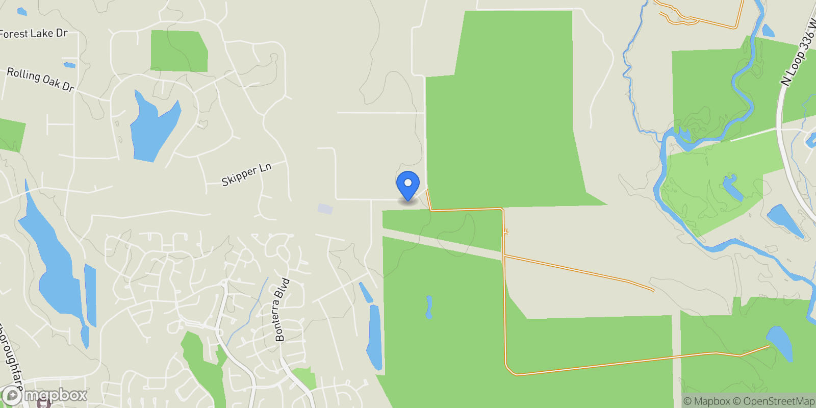 Map showing 11211 Leonidas Horton Road, Montgomery, Texas, United States.