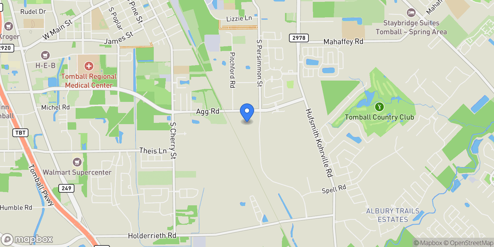 Map showing 1514 S Persimmon Street, Spring, Texas, United States.