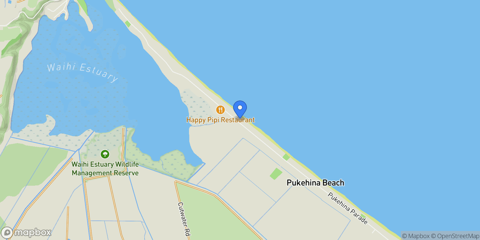 Map showing 443 Pukehina Parade, Pukehina 3189, New Zealand, Pukehina, Bay of Plenty, New Zealand.